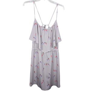 American‎ Eagle Outfitters Women's Large Bird Print Tiered Cami Dress